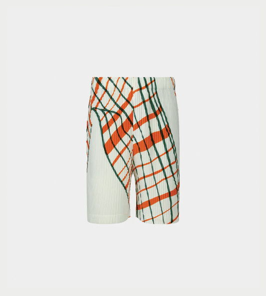 HOMME PLISSE ISSEY MIYAKE - MC Graphic Shorts White