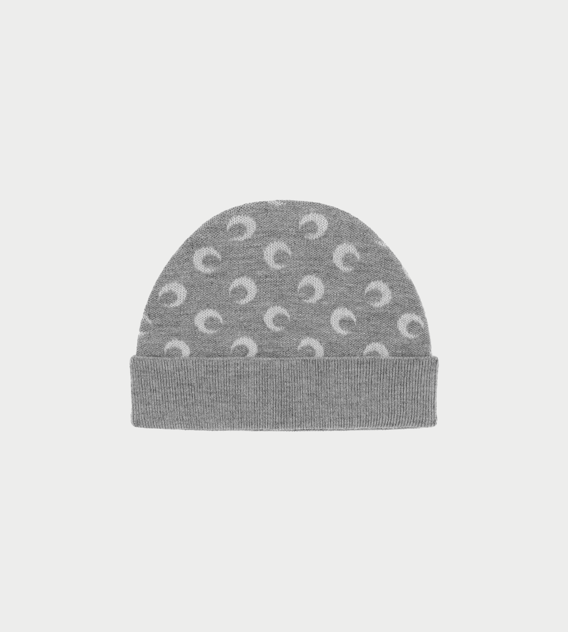 Moon Jacquard Beanie Grey