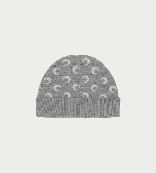 Moon Jacquard Beanie Grey