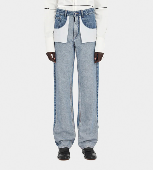 MM6 MAISON MARGIELA - Inside-out Jeans Blue