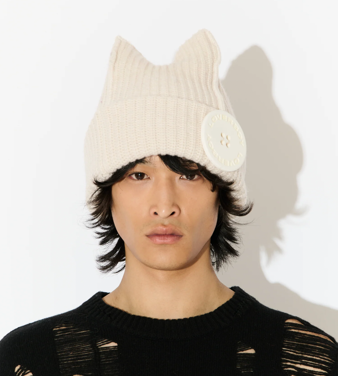 CHARLES JEFFERY LOVERBOY - Box Beanie Ecru
