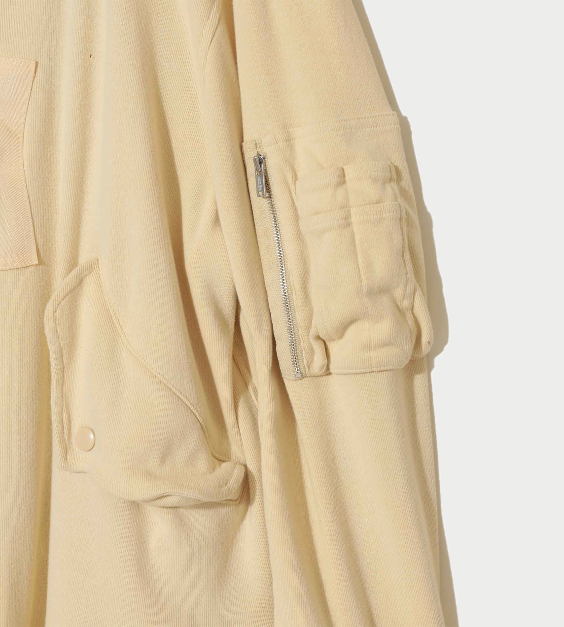 Cotton languid MA-1 Jacket Ivory