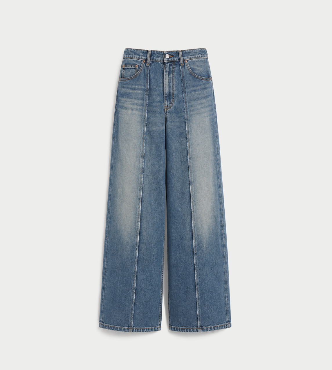 MM6 MAISON MARGIELA - 5 Pockets Wide-leg Jeans Blue
