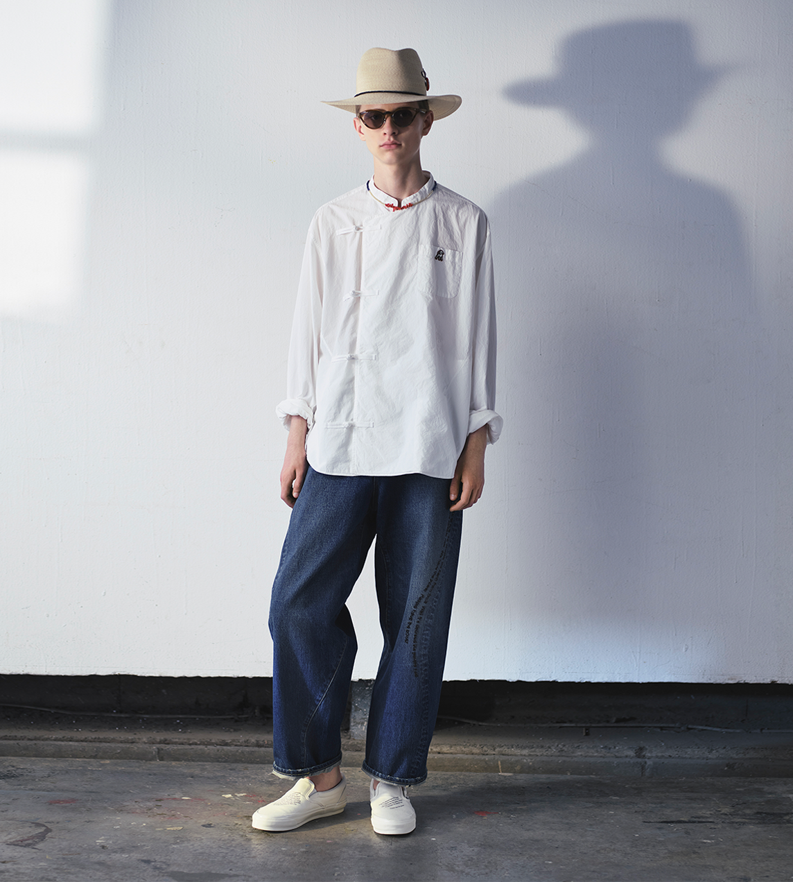 UNDERCOVER - Asymmetric Knot Shirt White