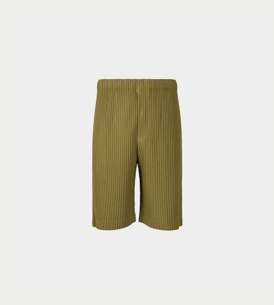 HOMME PLISSE - MC Long Shorts Army Green