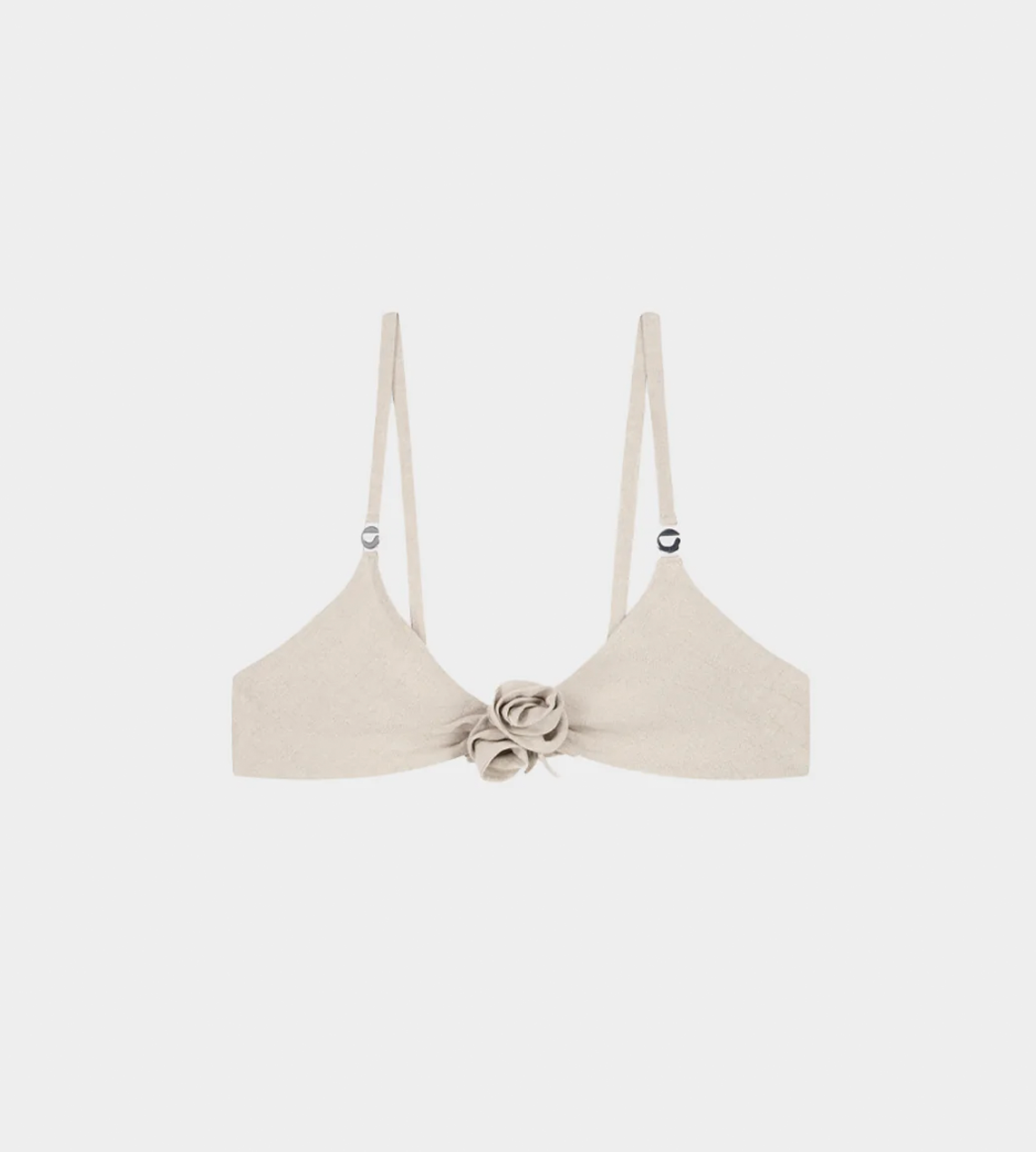 COPERNI - Flower Bikini Top Beige