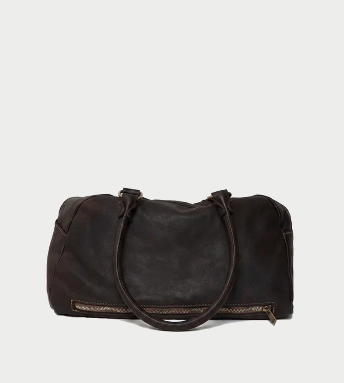 GUIDI - Leather Shoulder Bag Burgundy CV23T