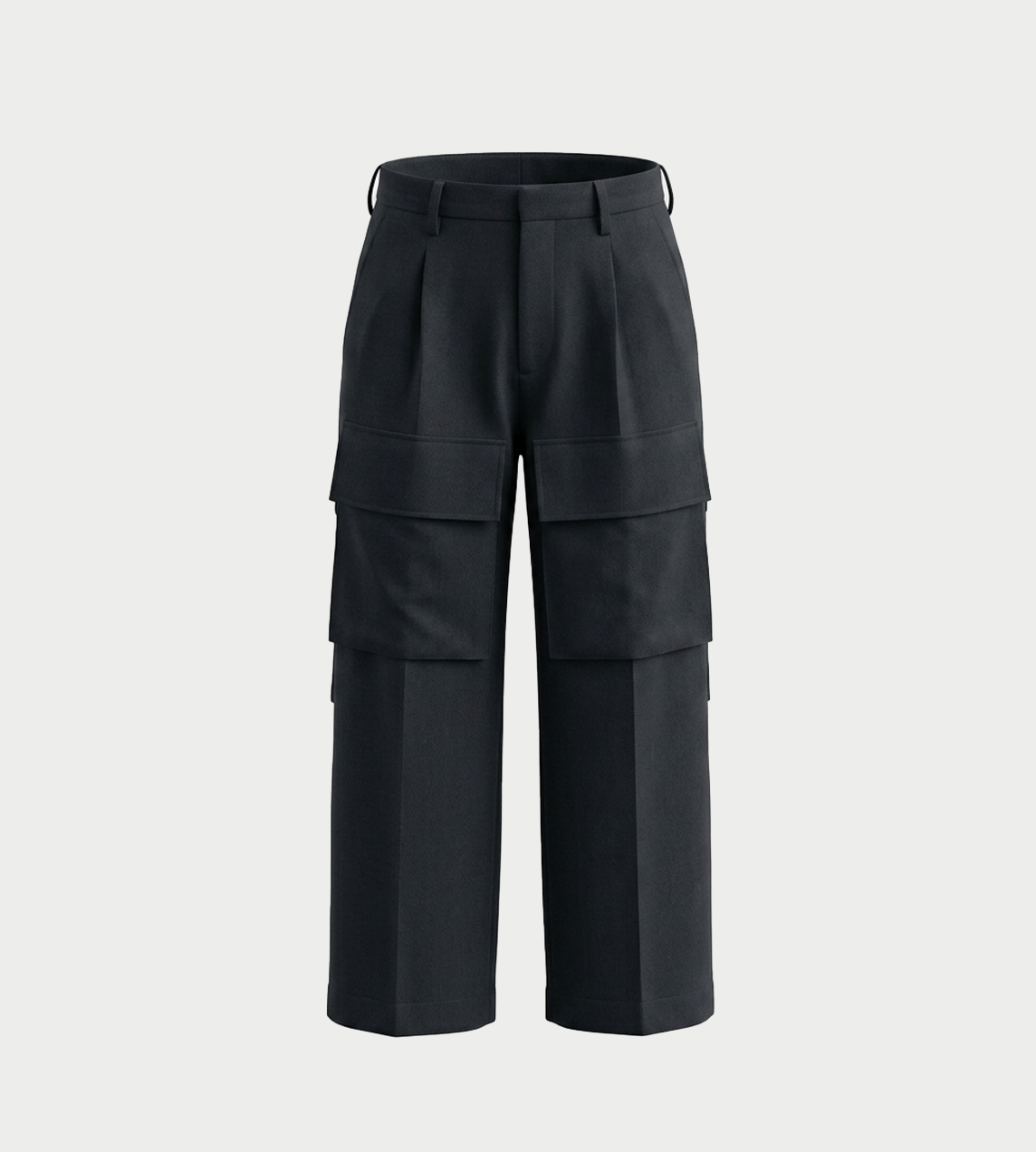 UJOH - Front Pocket Work Pants Blk
