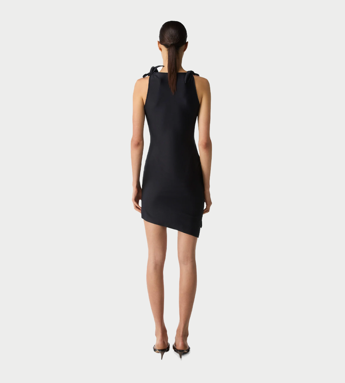 COPERNI - Asymmetric Flower Mini Dress Blk