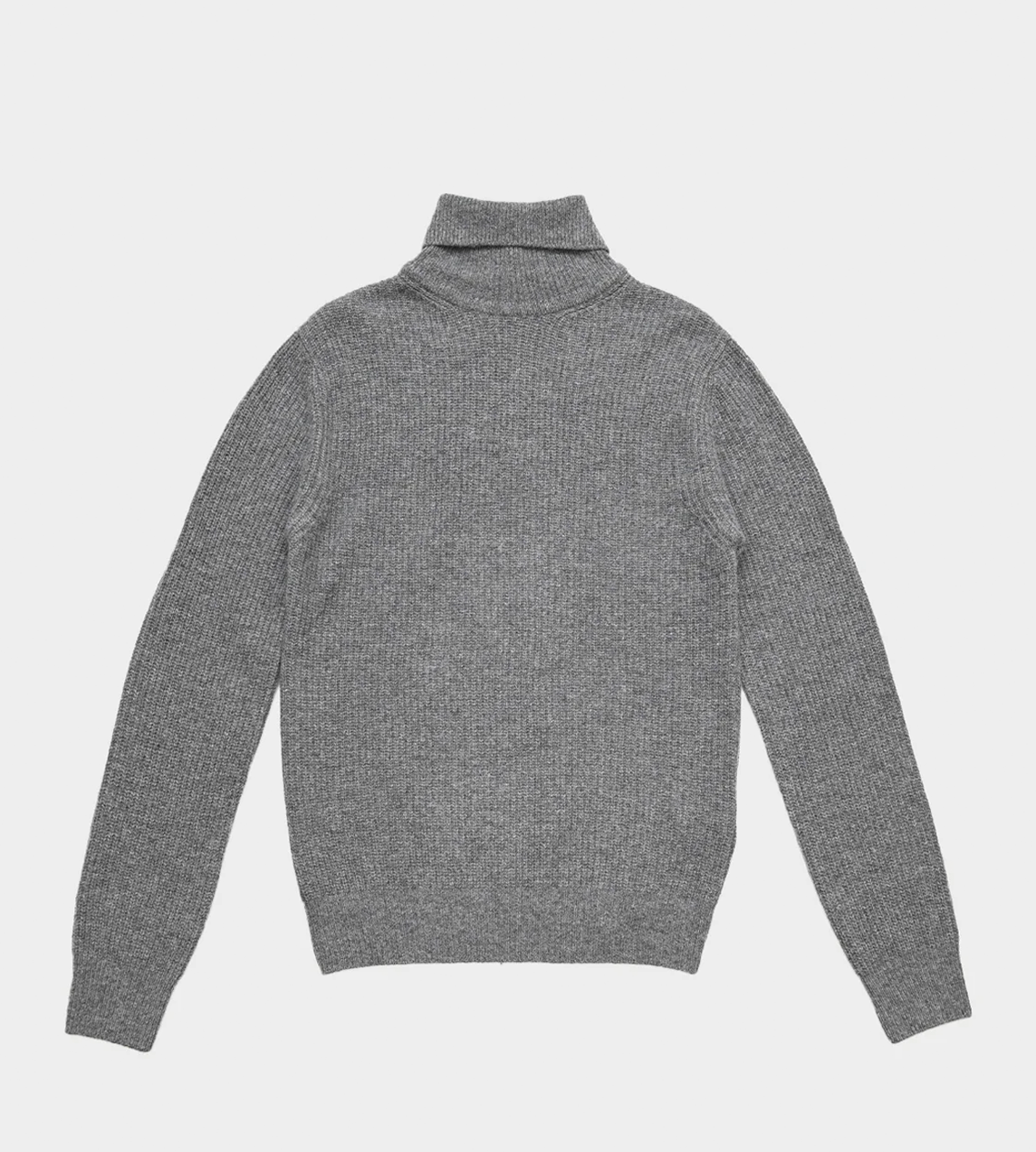 System - Basic Rib Turtleneck Dark Grey