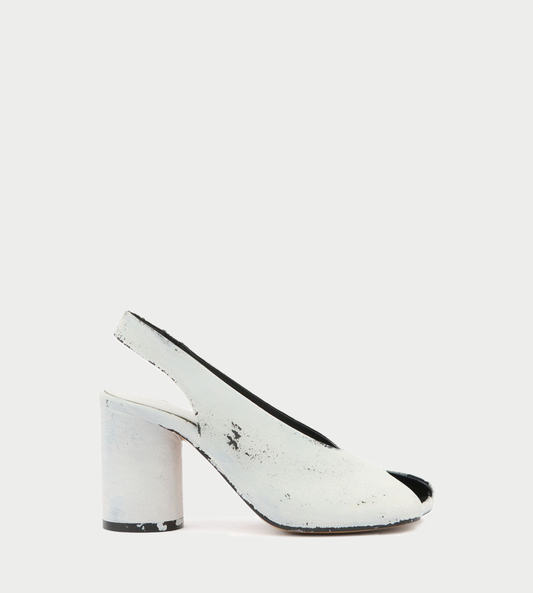  MM6 Maison Margiela - Slingback Painted Heels White