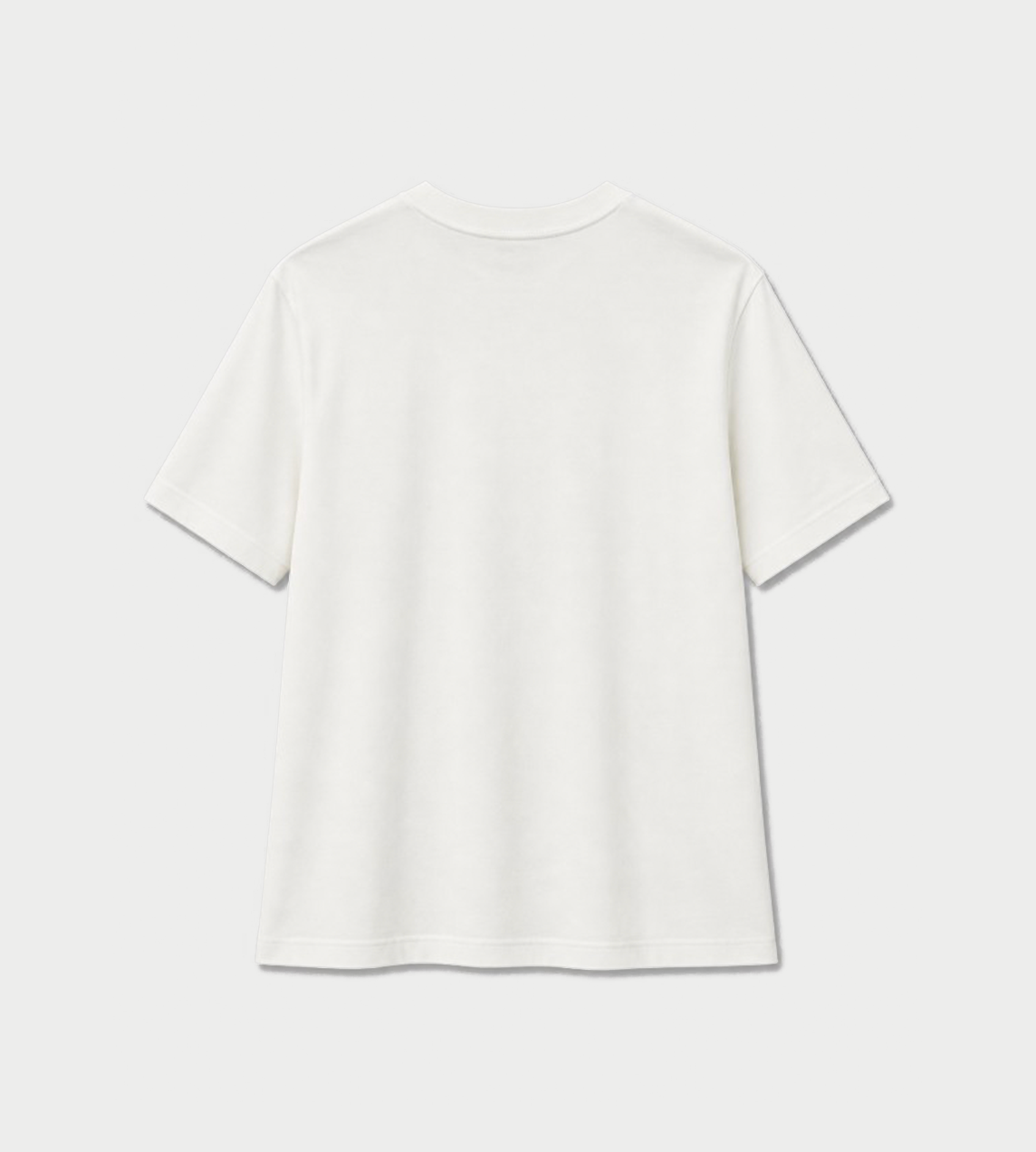 UJOH - Side Slit Half Sleeve Tee White