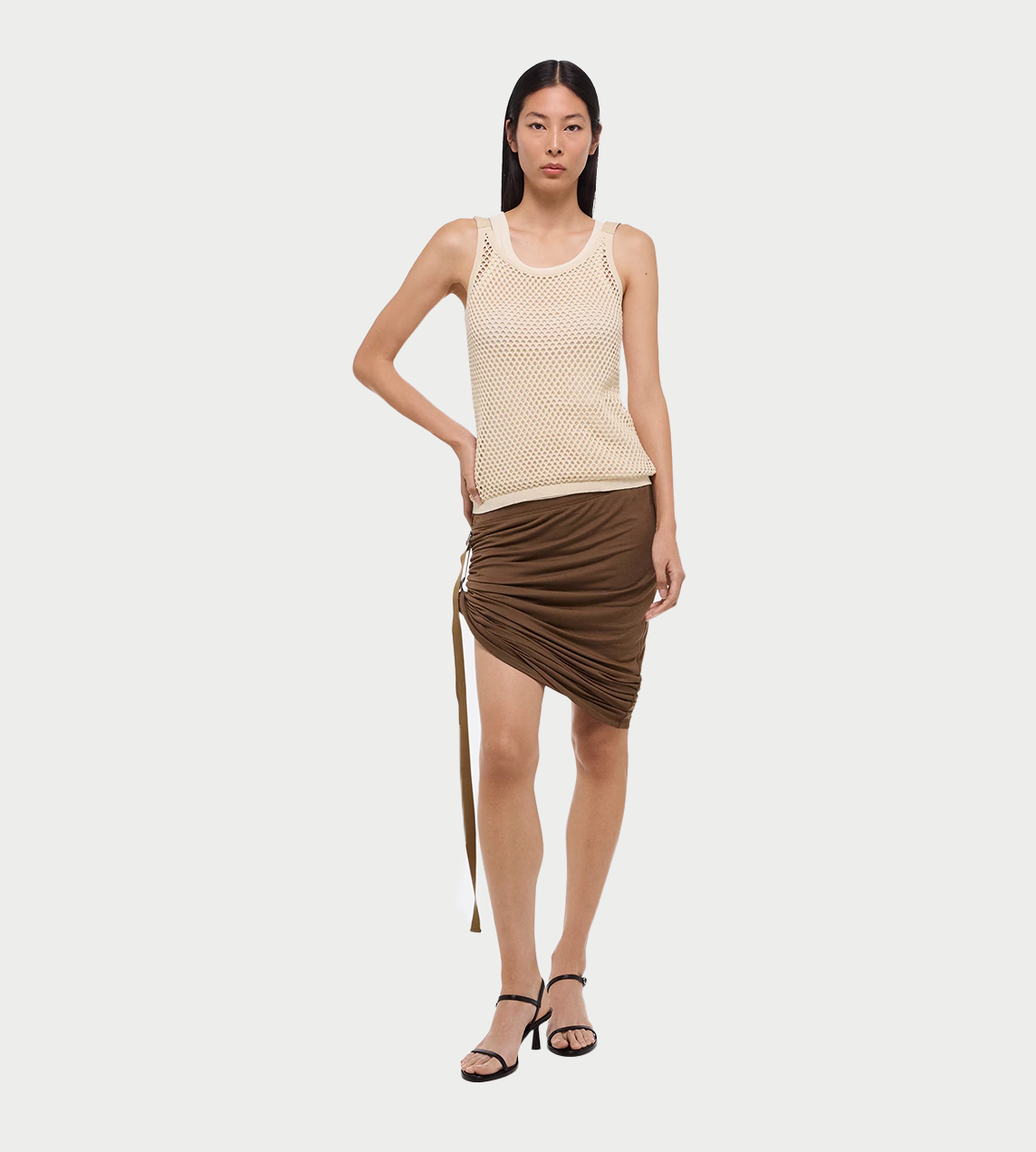 HELMUT LANG - Wind Skirt Cocoa