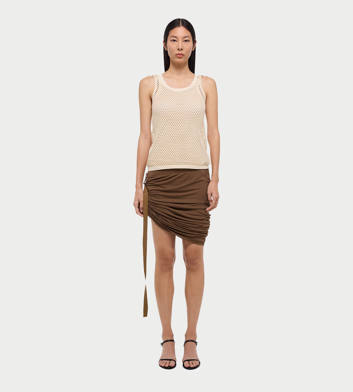 HELMUT LANG - Wind Skirt Cocoa