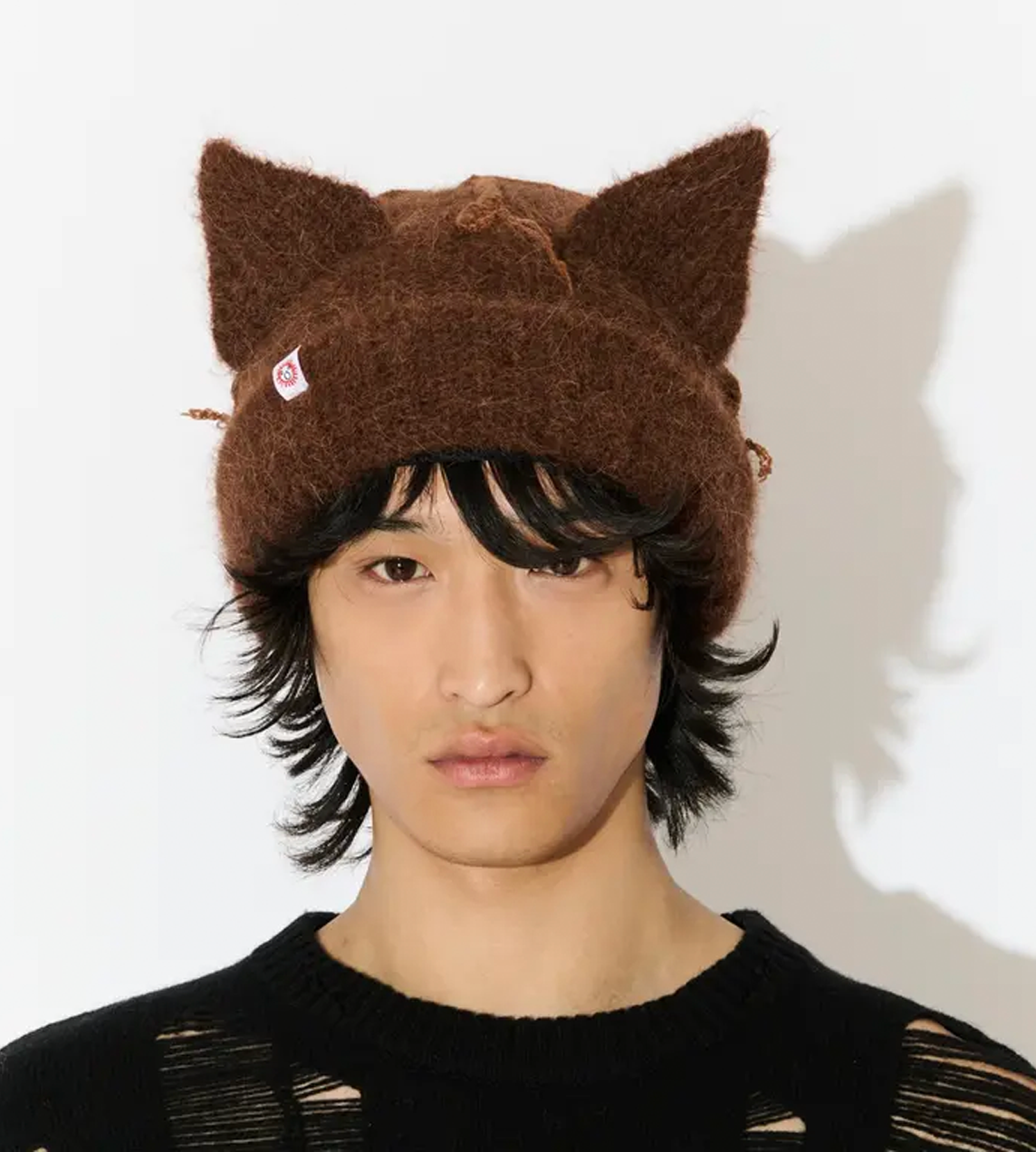 CHARLES JEFFERY LOVERBOY - Alpaca Chunky Ears Beanie Brown