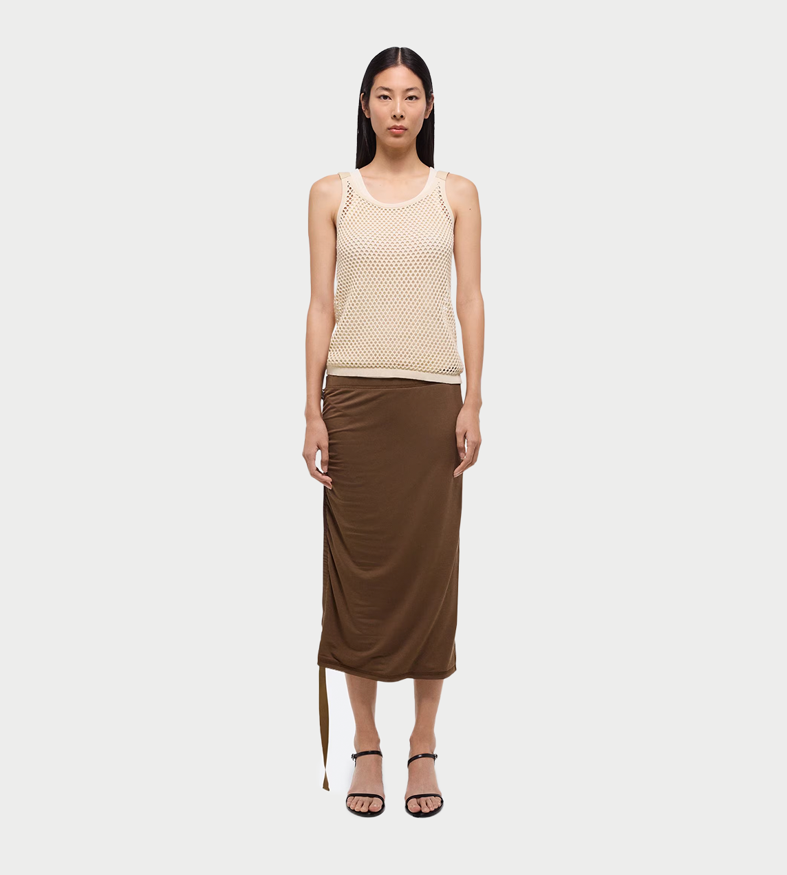 HELMUT LANG - Wind Skirt Cocoa