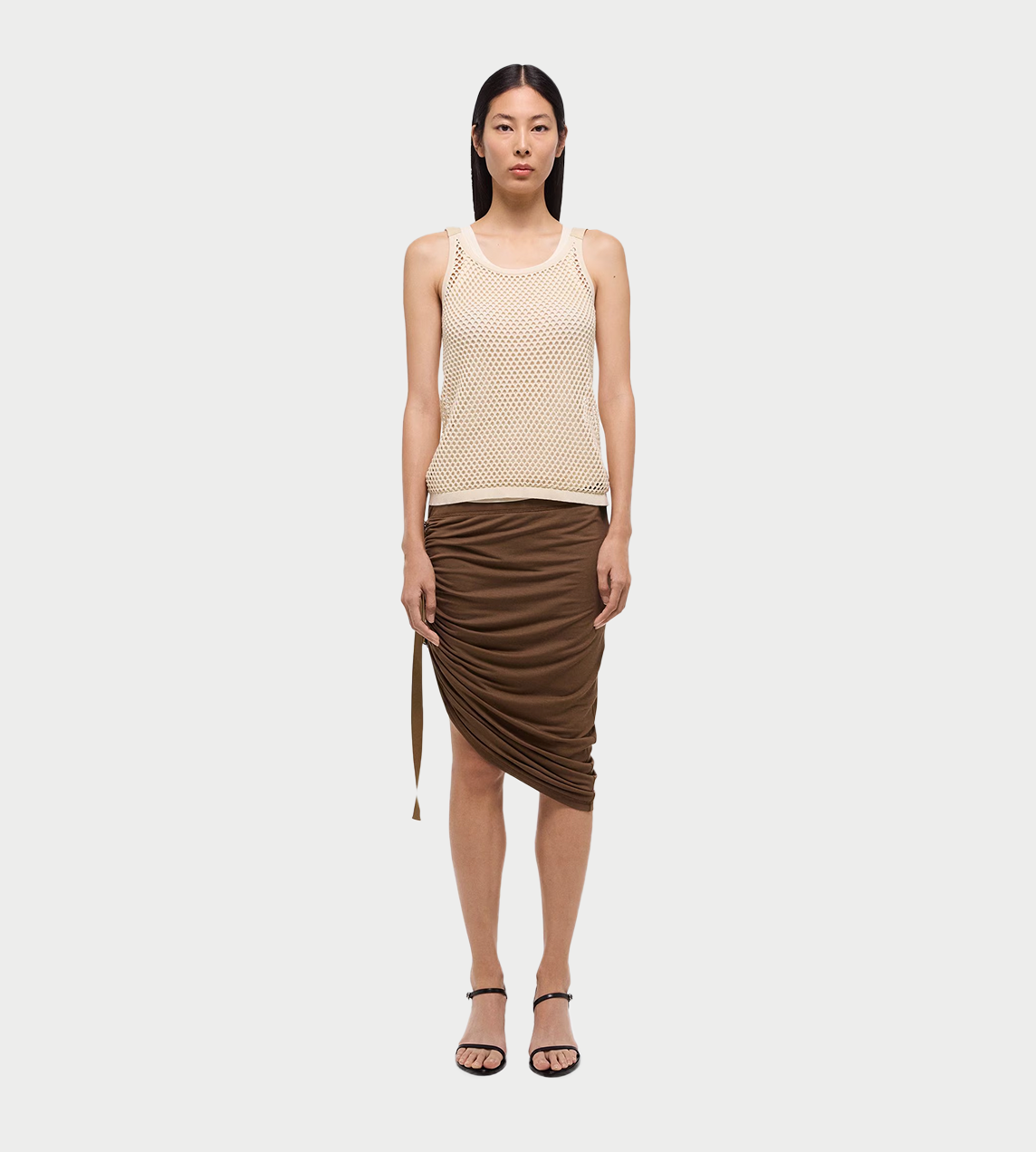 HELMUT LANG - Wind Skirt Cocoa