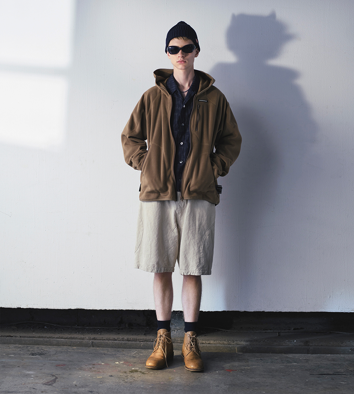 UNDERCOVER - Linen-blend Cotton Shorts Lt. Beige