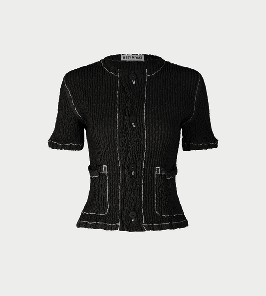 ISSEY MIYAKE - Wavelet Ensemble Jacket Blk