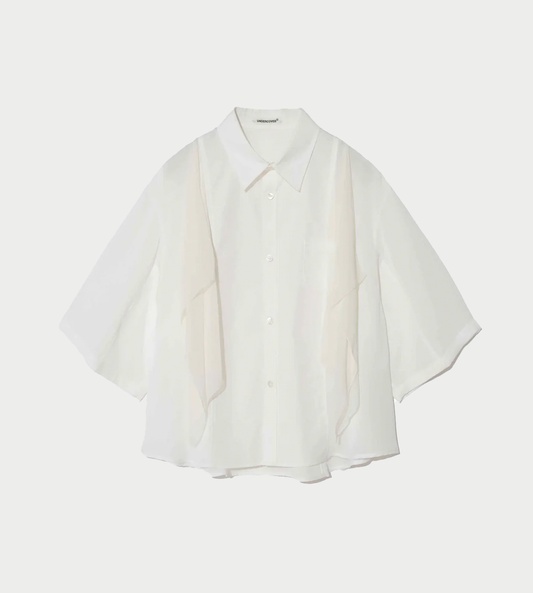 UNDEROVER - Layered Panel Short Sleeve Shirt White