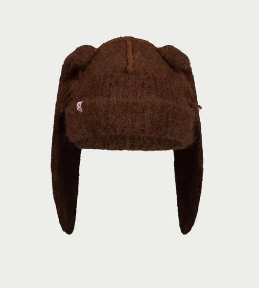 CHARLES JEFFERY LOVERBOY - Alpaca Chunky Rabbit Beanie Brown