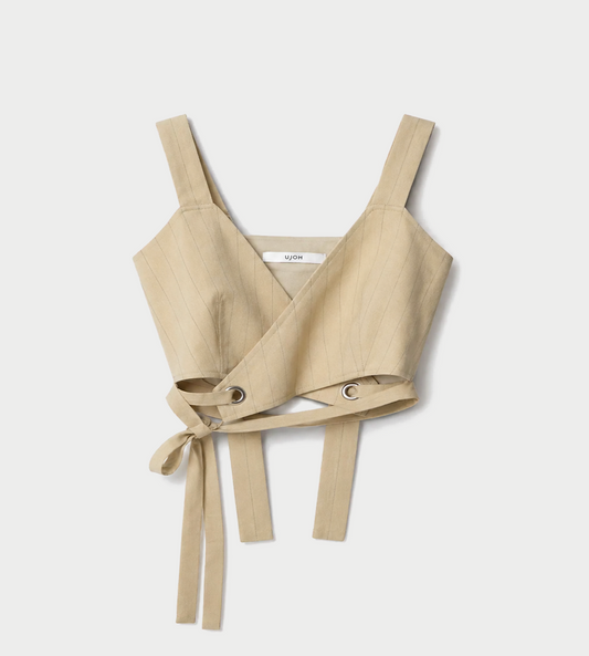 UJOH - Eyelet Bra-Top Sand