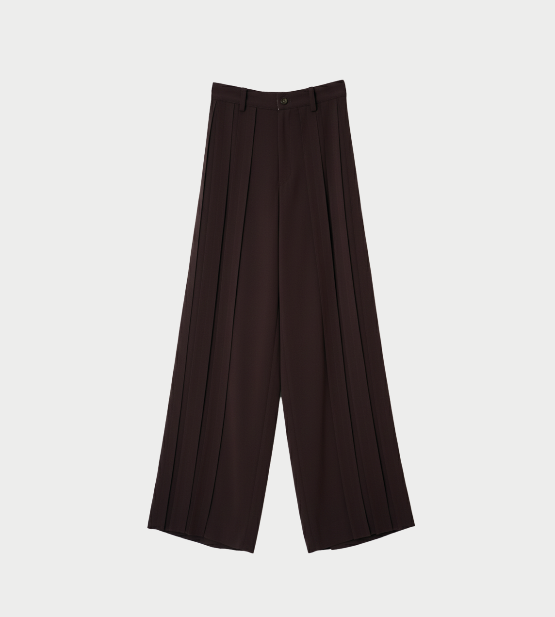 UJOH - Braid Tape Wide Pants Chocolate