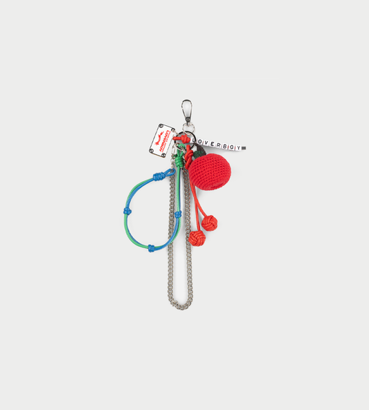 Charles Jeffrey Loverboy - Character crochet bag charm In Apple