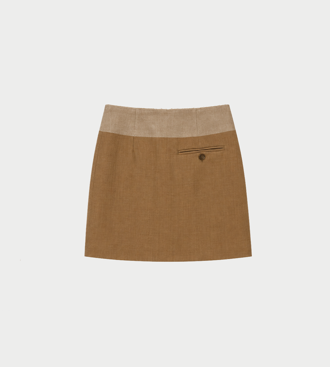 MM6 MAISON MARGIELA - Two-tone Mini Skirt Beige