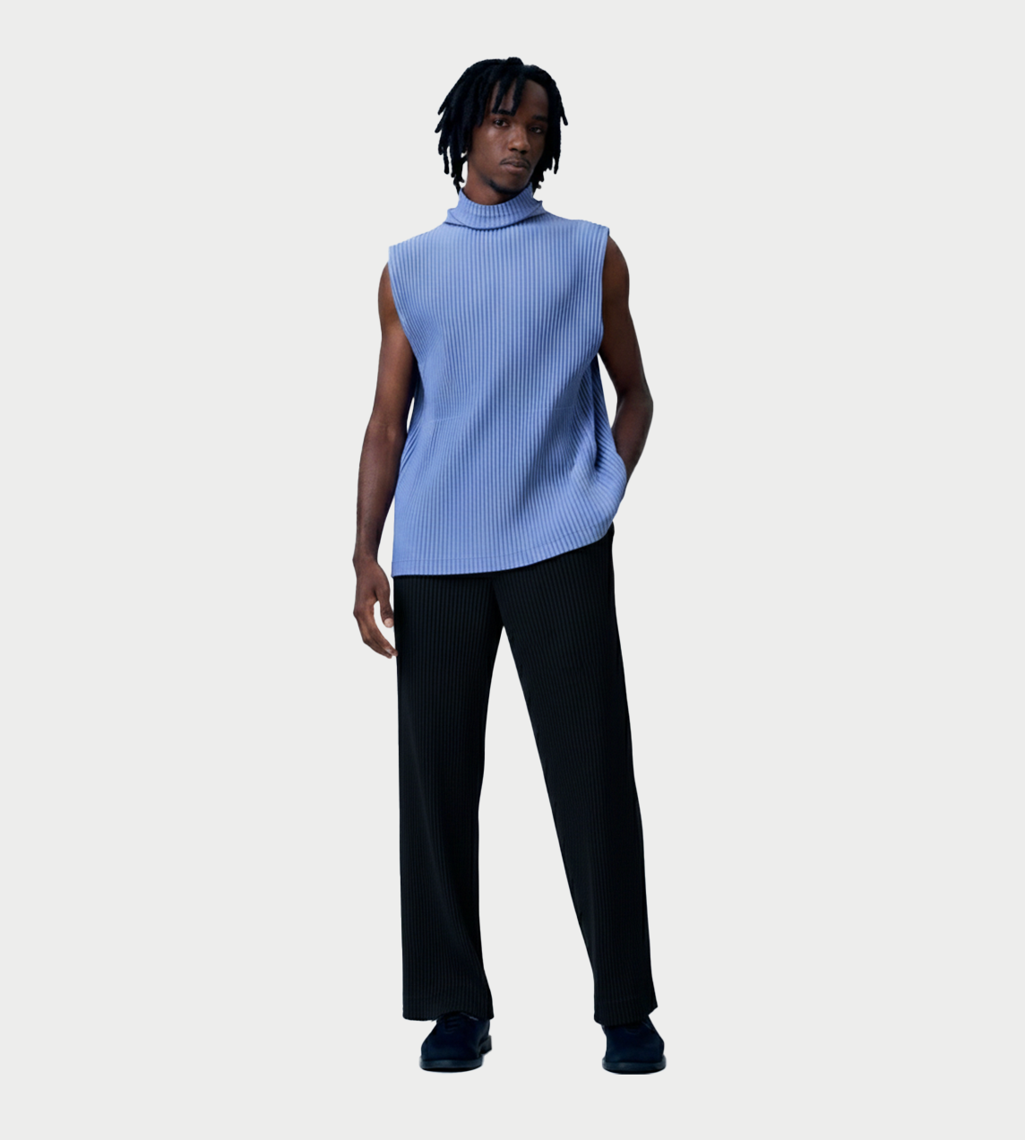 Tailored Pleats 1 Pants Blk