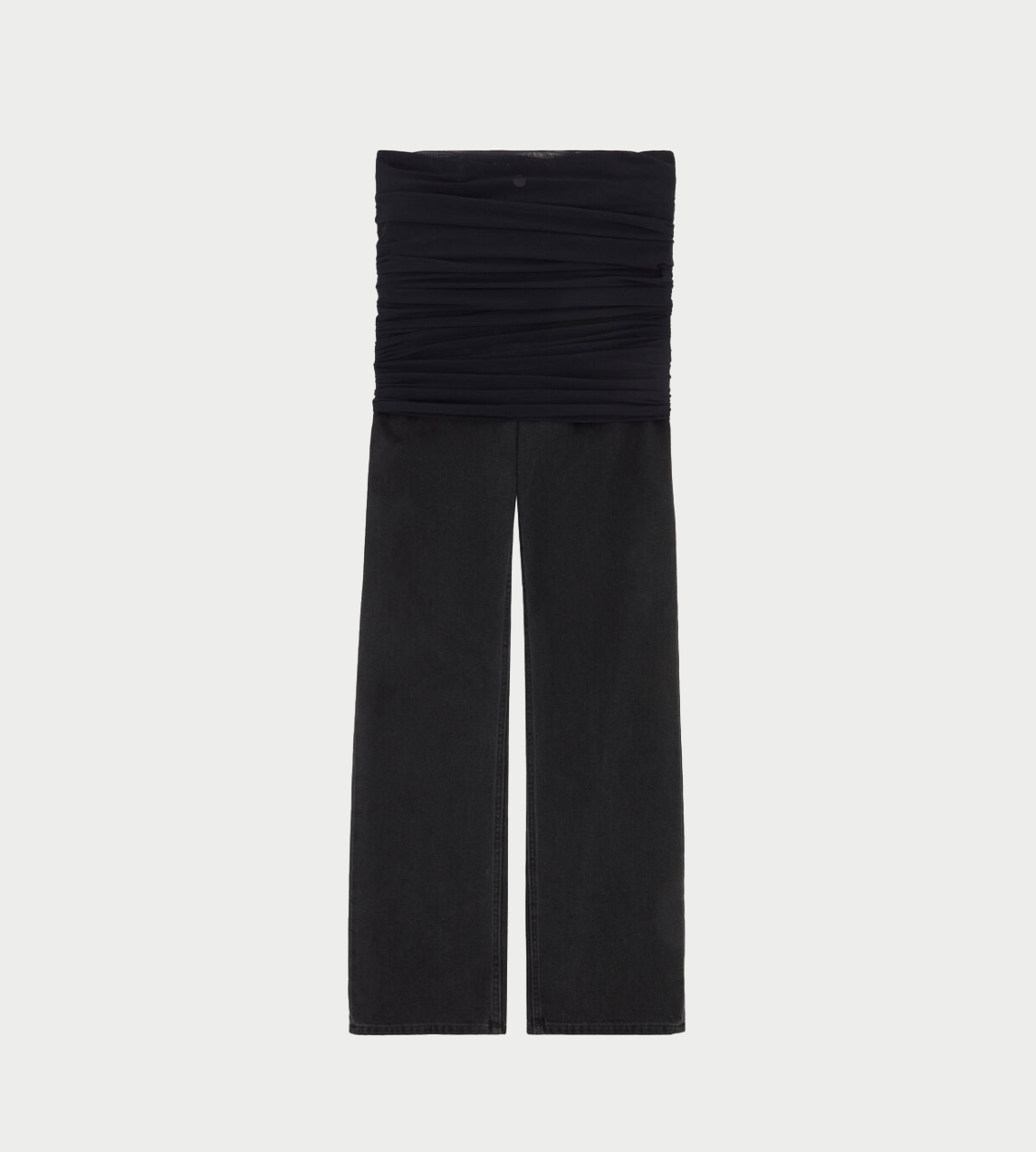MM6 MAISON MARGIELA - Mesh-Layered Trousers Blk