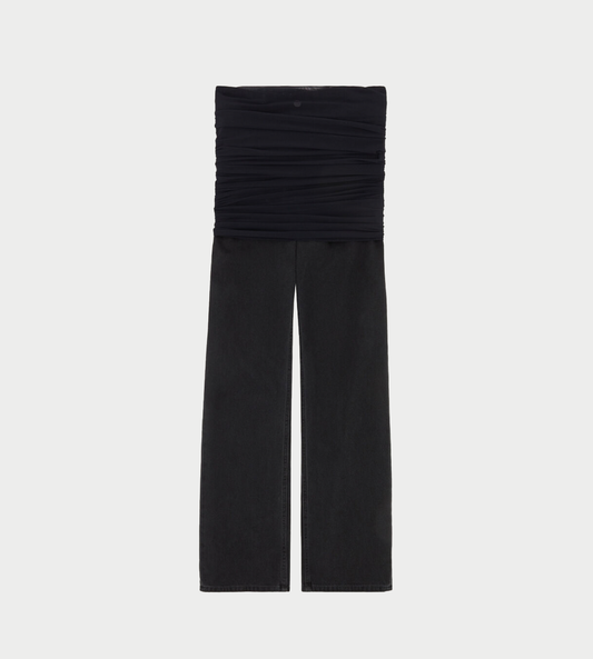 MM6 MAISON MARGIELA - Mesh-Layered Trousers Blk