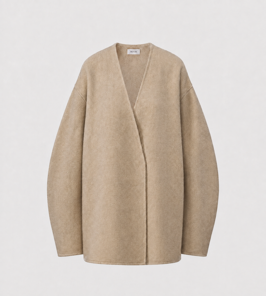 RUOHAN - Loess Cocoon Jacket Beige