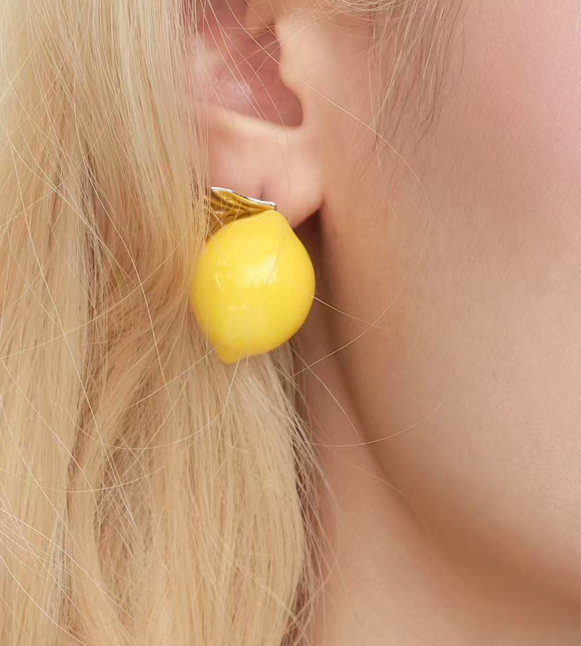 YVMIN - Lemon Earring Yellow (Pair)