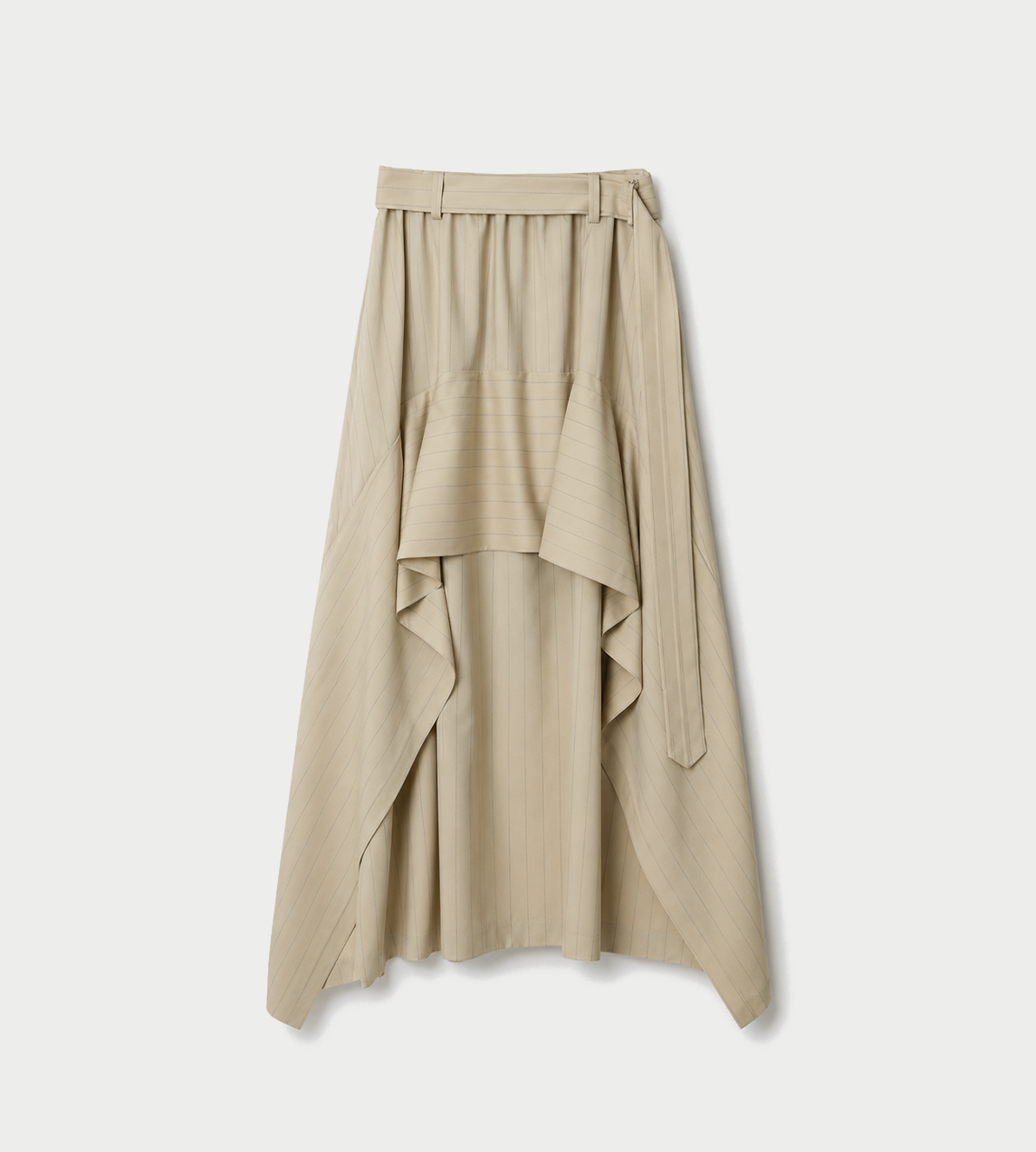 UJOH - Trimming Gathered Skirt Sand