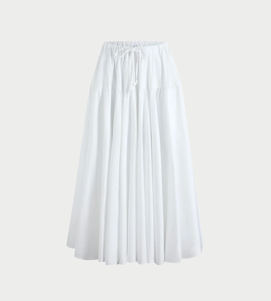 PATOU - Long Volume Skirt White