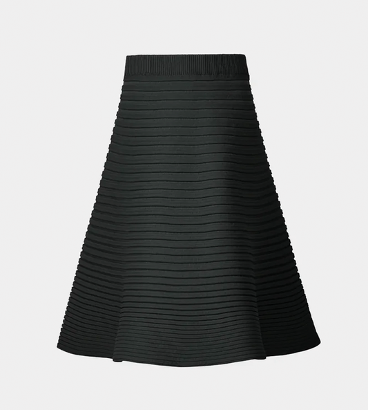PLEATS PLEASE ISSEY MIYAKE - Thick Soft Pleated Skirt Blk