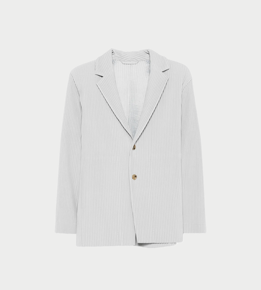 HOMME PLISSE ISSEY MIYAKE - Basic Pleated Jacket L. Grey
