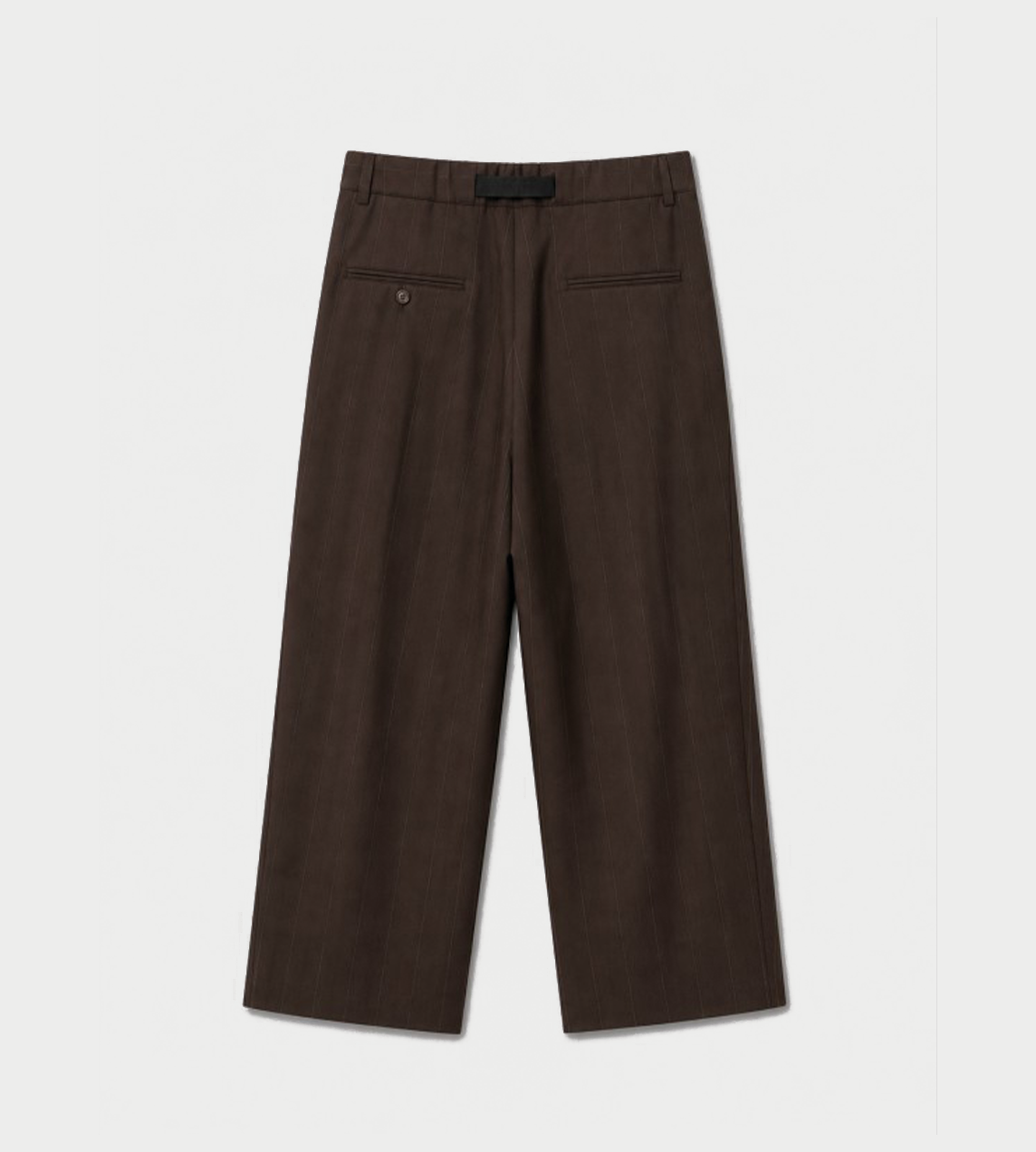 UJOH - Tape-Belt 1 Tuck Pant Chocolate