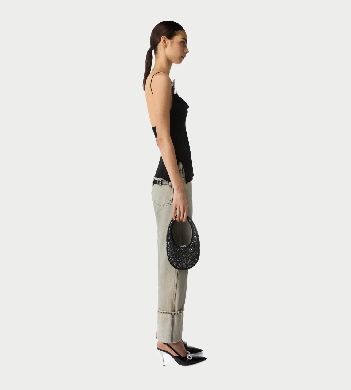 COPERNI - Draped Washing Clip Gala Top Blk