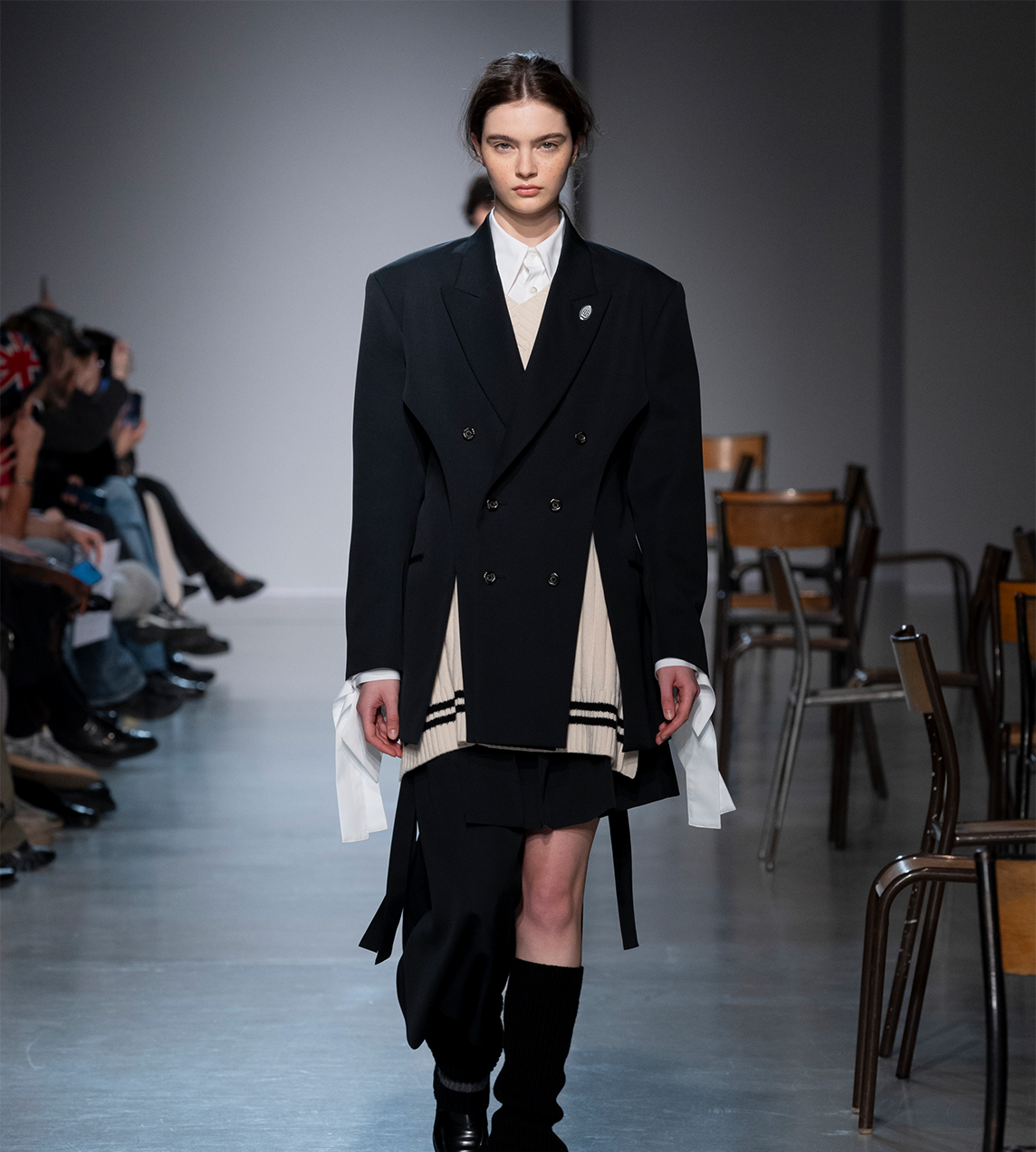 UJOH - Slit 6BW Jacket Blk
