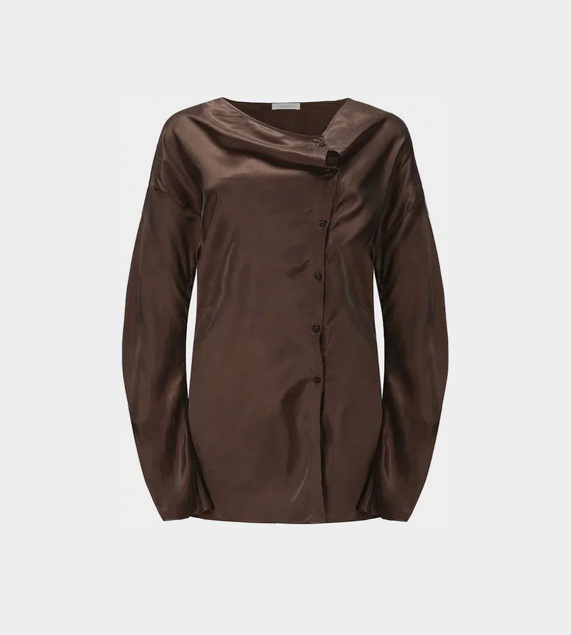 RUOHAN - Cognac Amir Button-Up Blouse Brown