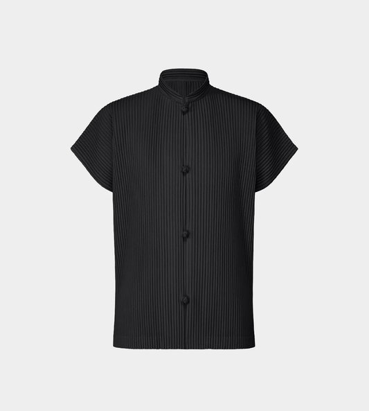 HOMME PLISSE ISSEY MIYAKE - MC Frog-button Shirt Black