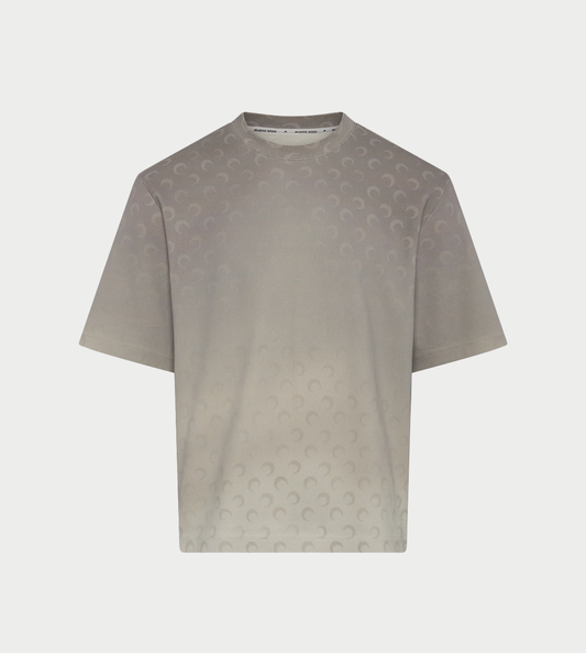 MARINE SERRE - Moon Faded Jersey Loose Fit T-Shirt Grey