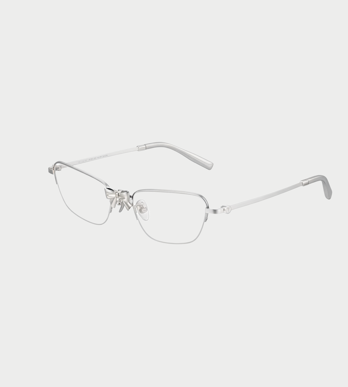 YVMIN - Metal Bowknot Glasses Silver