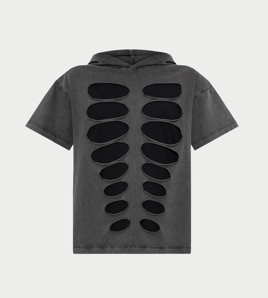 AVAVAV - Theo Hooded Tee Cut-out Grey