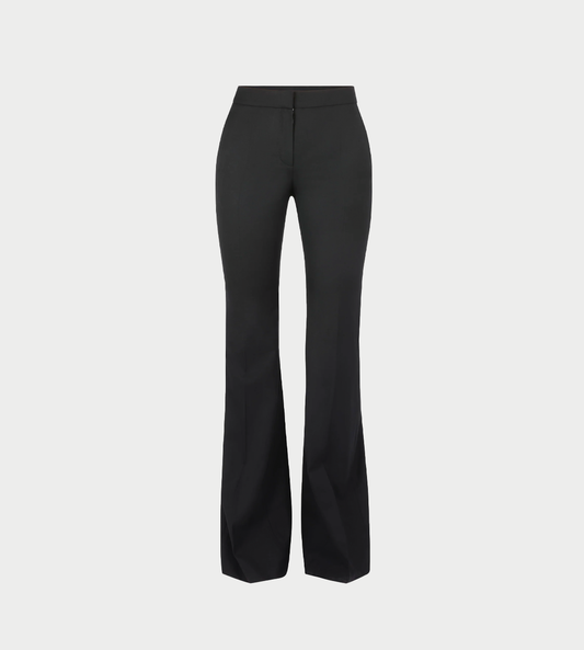 NINA RICCI - Bow-detail Flared Trousers Blk