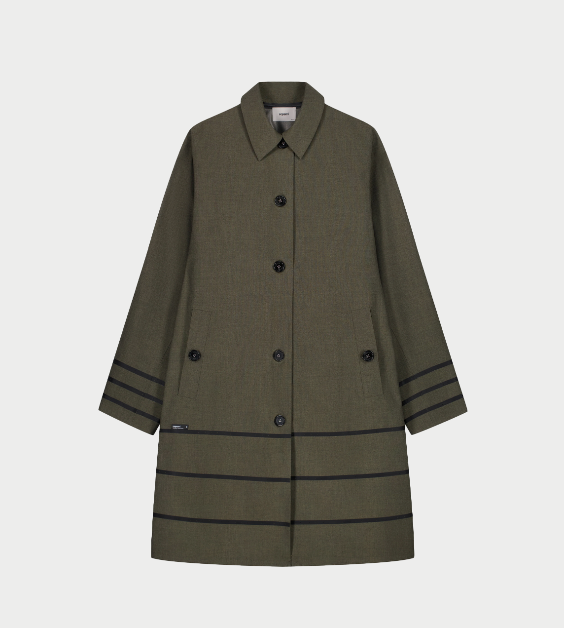 COPERNI - Technical Tailored Car Coat Green