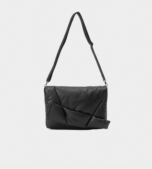 Discord by yohji yamamoto - Medium Quilted Crossbody Bag Black