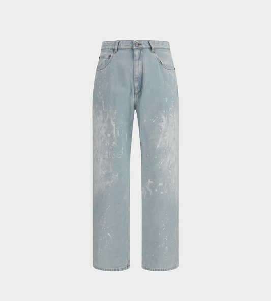 MM6 MAISON MARGIELA - Painted Denim Straight-leg Pants